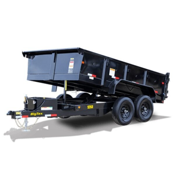 10SR_1-600x600-1-1.jpg Big Tex Pro Series Tandem Axle Single Ram Dump Trailer | 10SR-12XLBK6SIR - Image 1