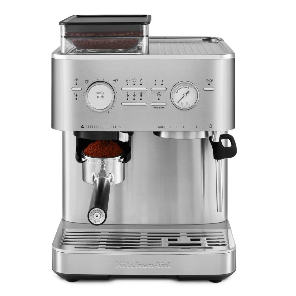 111-1.jpg KitchenAid Halfautomatische Espressomachine Met Koffiemolen - Image 1