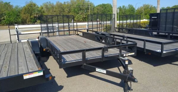 336648187_491043289766710_8399407415194752238_n-600x309-1-1.jpg Triple Crown 7X18 Utility Trailer | Black | Rear Gate | ATV7X18 - Image 1
