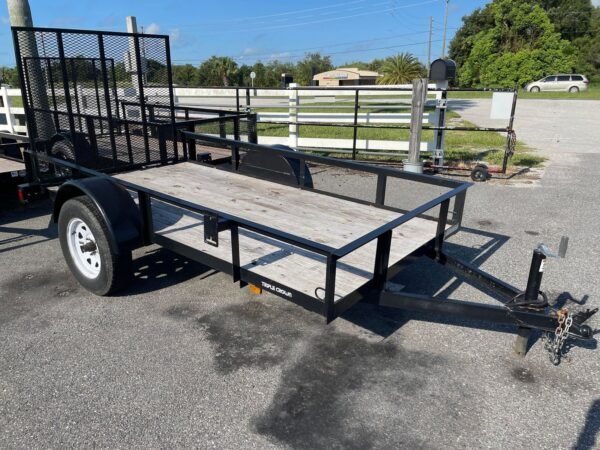 364191848_261104416679025_9173768762603812412_n-600x450-1-1.jpg Triple Crown 5X10 Single Axle Utility Trailer | Black | U5X10G - Image 1