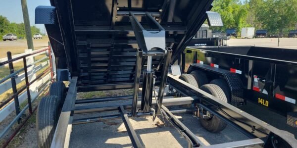 438051751_1152542329493003_2505850402235136584_n-600x299-1.jpg 14 Foot Big Tex Heavy Duty Low Profile with Spreader Gate Black Dump Trailer (14LP-14BK6-P3) - Image 1