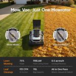 Mowrator S1 21″ Leaf & Lawn 4WD 119% Slope (50°) Remote Control Mower Grip Tread Tire Edition - Image 4