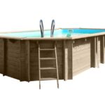 GRE Piscine bois Safran 6,20 x 3,95 x 1,36 m