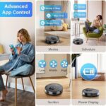 Tikom Robot Vacuum and Mop Combo, 5000Pa Robotic Vacuum Cleaner, 150 Min Max, App & Remote Control, Ideal for Hard Floor, Carpet, Pet Hair, Self-Charge(G8000 Max) - Image 2