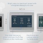 Honeywell Home RTH9585WF1004 Wi-Fi Smart Color Thermostat, 7 Day Programmable, Touch Screen, Energy Star, Alexa Ready, Gray - Image 2