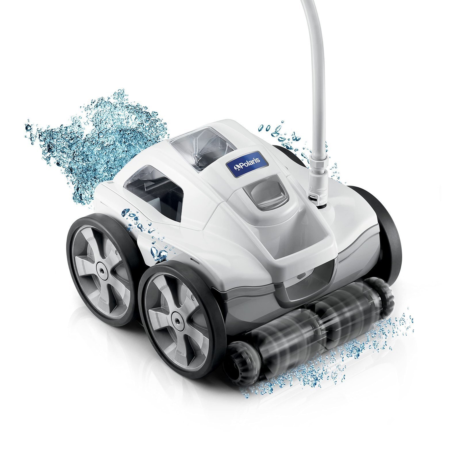 81nmIf6yLAL.jpg Polaris Quattro P40 Pressure Side Pool Cleaner for All In-Ground Pool Surfaces, Large-Capacity Dual Filtration Canister, 31′ Hose & Transparent Lid to View Debris - Image 1