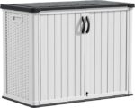 Devoko Outdoor Storage Cabinet 26 Cu Ft with Lockable Doors, Horizontal Storage Shed Waterproof Patio Tools Storage Box for Sofa Cushions, Gardening Tools and Accessories (White) - Image 5