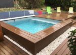 Piscine bois carrée Capri 420 x 420 x 145 cm - Image 4