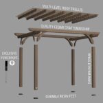 14×10 Somerville Pergola in Barnwood Stain - Image 5