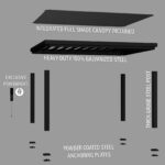 14×12 Trenton Modern Steel Pergola - Image 4