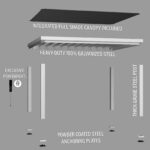 14×12 Windham Modern Steel Pergola - Image 4
