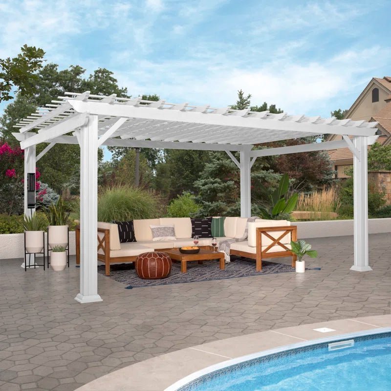 AYW-0036.4-1.jpg 16′ X 12′ Traditional Steel Pergola - Image 1