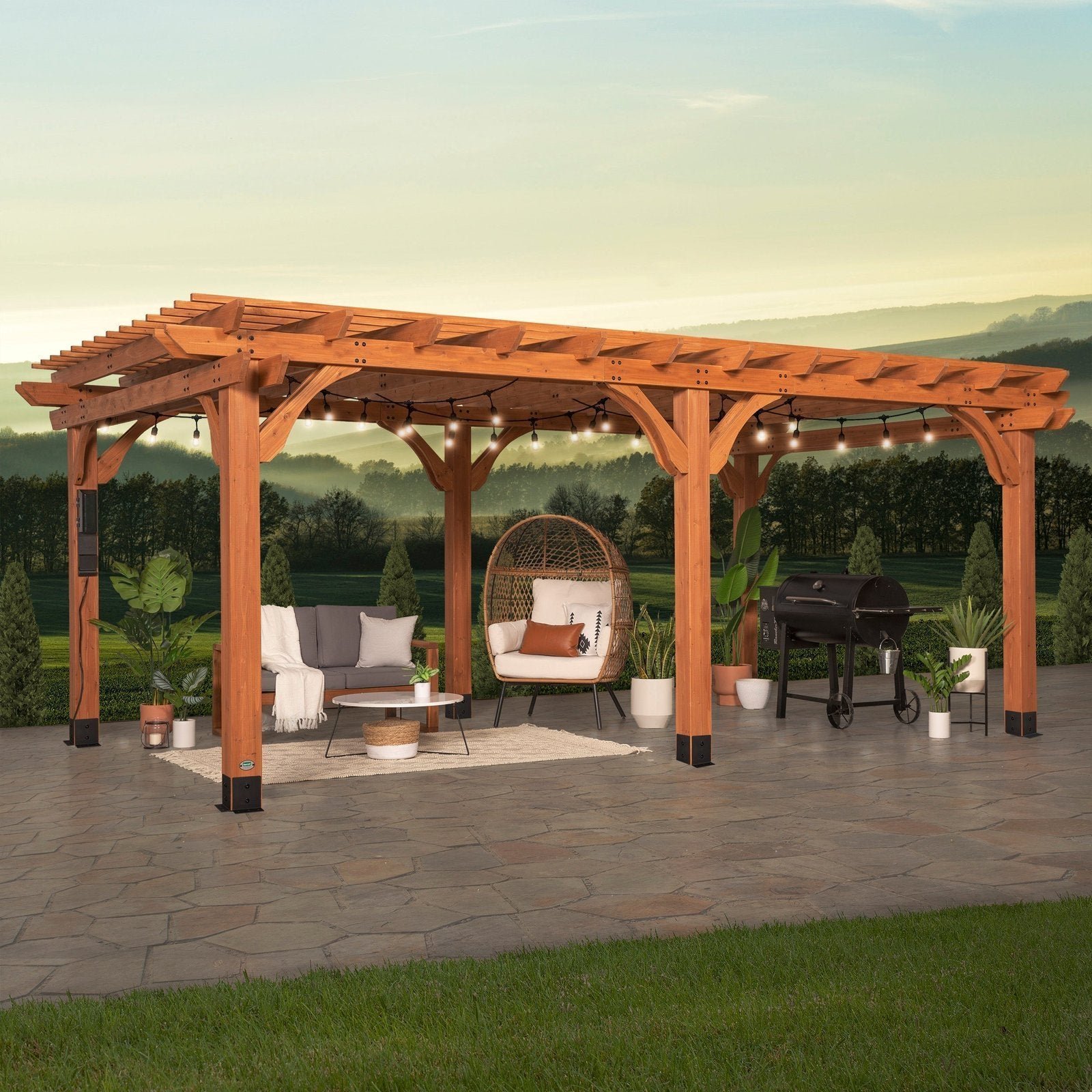 AYW-0051.1-1.jpg 20×12 Beaumont Pergola - Image 1