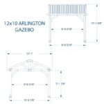 Arlington 12×10 Solid Wood Patio Gazebo - Image 3