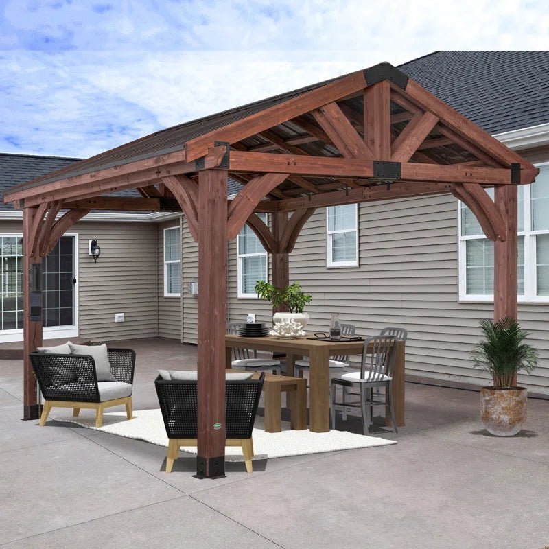 AYW-0058.2-1.jpg Arlington 12×12 Solid Wood Patio Gazebo - Image 1