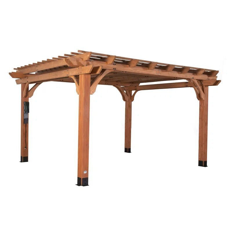 AYW-0060.1-1.jpg Beaumont 20×12 All Cedar Wooden Pergola - Image 1