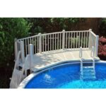 Vinylworks 5′ x 13.5′ Resin Above Ground Swimming Pool Deck Kit Taupe