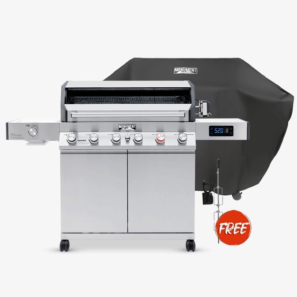 D605P_97222_A003.jpg Monument Grills Denali 605Pro Stainless Smart Propane Gas Grill - Image 1