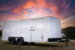 Big White Enclosed Trailer - Image 2