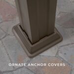 14×10 Ashford Traditional Steel Pergola With Sail Shade Soft Canopy - Image 3