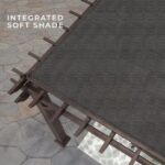 14×10 Ashford Traditional Steel Pergola With Sail Shade Soft Canopy - Image 11