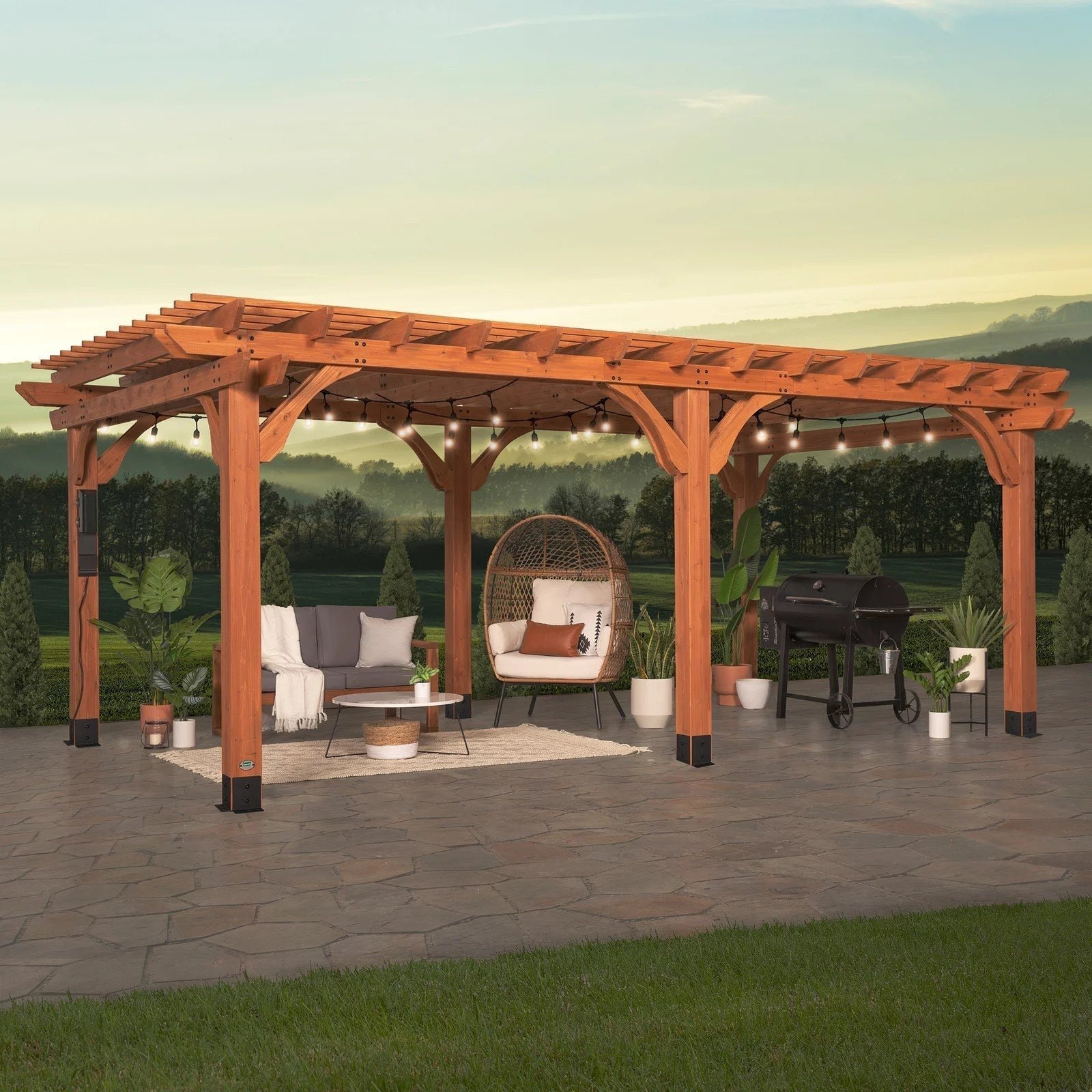 P120x12-Beaumont-Main-1-1.jpg Backyard Discovery 20 x 12 Beaumont Pergola - Image 1