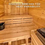 Backyard Discovery Lennon 4-6 Person Cedar Outdoor Cube Sauna - Image 4
