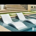 Ledge Lounger Luxury In-Pool Chaise Lounge Set. For Tanning Ledges Up to 9″ Deep