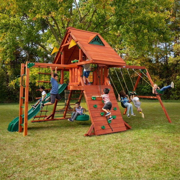 SunPalaceIISwingSet-ProfessionalInstallationAvailable-113428873.jpg Gorilla Playsets Sun Palace II Swing Set - Image 1