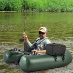 Costway Inflatable Fishing Float Tube with Foldable Padded Seat and Adjustable Footrest - Image 3