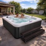 American Spas 7-Person 40-Jet Premium Acrylic Bench Spa Standard Hot Tub with Ozonator and 5.5kW Heater