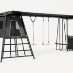Vuly Max 2.1 C3 Swing Set With Cubby Outdoor Kids Playsets for Backyards Swing Swing and Swing