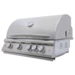 Blaze 6 Ft Island in Alaska Gray with NG LBM Grill and Trash Rollout - Image 2