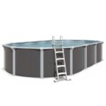 Trigano Piscine métal hors sol anthracite 5,20 x 3,95 x 1,32 m - Image 4