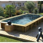 Piscine bois rectangulaire Pierre de Bali 350 x 200 x 71 cm - Image 3