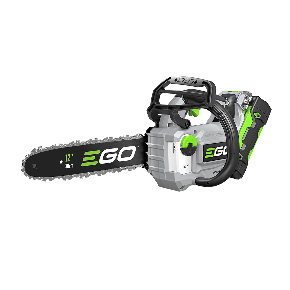 cs1201_ego_chainsaw_3q_25ah-battery_24-0712_main_1000.webp 12″ Compact Chain Saw - Image 1