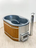 Ducktub Ovalti bain nordique pour 2 personnes – chauffé au bois à l’électricité - Image 4