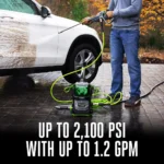 2100 PSI Compact Cordless Pressure Washer - Image 2