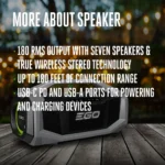 180W Bluetooth Portable Speaker – Tool Only - Image 3