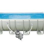 INTEX Ultra XTR Frame Rectangular Pool Set with Krystal Clear Saltwater System