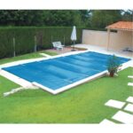 Bâche piscine à barres 7,50 x 4 m