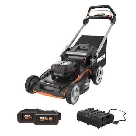 images-2026-06-16T235848.425.jpg Worx 40-volt 21-in Cordless Self-propelled Lawn Mower 5 Ah - Image 1