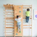 Walnut Modular | Swedish Ladder Jungle Gym – Wall Mounted by Avenlur