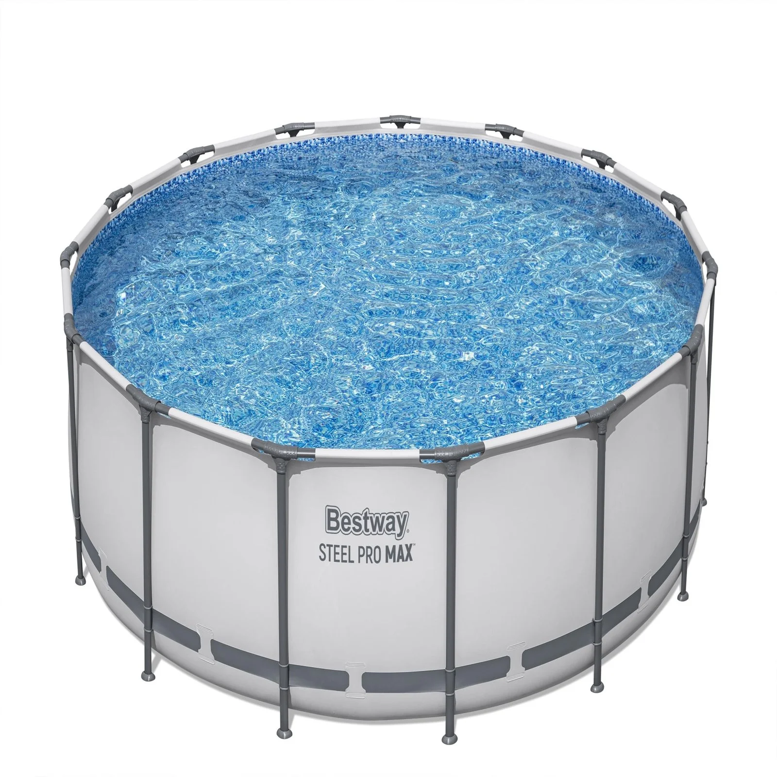 n1-9-1.webp Bestway Steel Pro MAX 10 Foot x 30 Inch Round Metal Frame Above Ground Outdoor Backyard Swimming Pool Set with 330 GPH Filter Pumps - Image 1