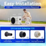 Pool HEX075 75000 BTU Up to 21,000 Gallons Pools 220V - Image 4