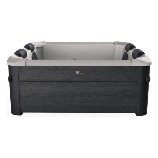 pl.jpg Spa rigide OSLO Mspa 6 personnes gris. 4 coussins. bâche incluse. hydromassages système - Image 1