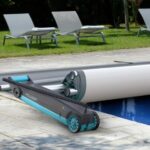 Motorisation Rolltrot pour bâche à barres | Batterie 12V intégrée, chargeur inclus, temps d’enroulement <3min | Azialo