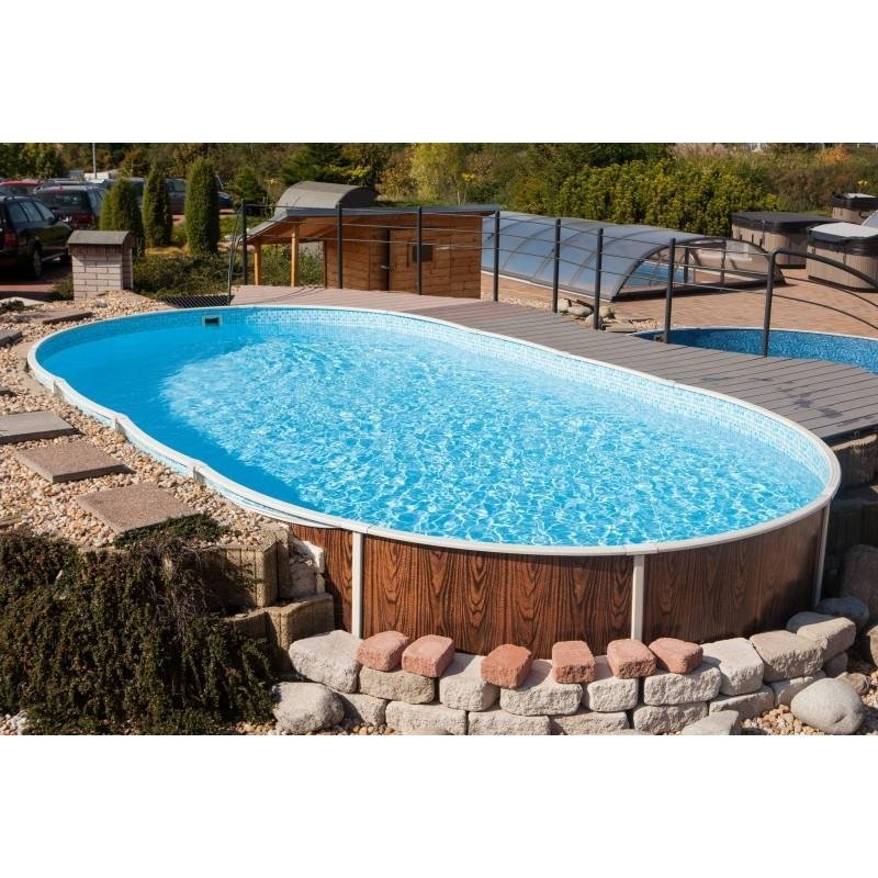 re.jpg Piscine semi-enterrée et enterrée Azuro en acier 9,1 x 4,6 x 1,2 m - Image 1