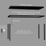 Backyard Discovery Sarasota Galvanized Steel Louvered Outdoor Pergola - Image 8