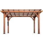 Backyard Discovery 14 Ft x 10 Ft Somerville Cedar Pergola with Power